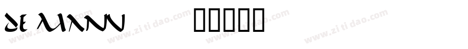 de Manu 2字体转换